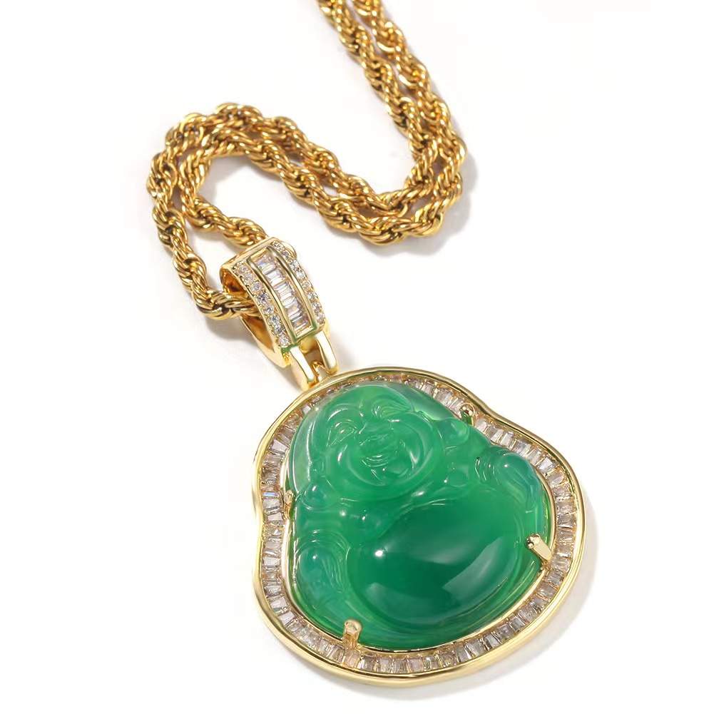 Prime Jade Buddha Necklace