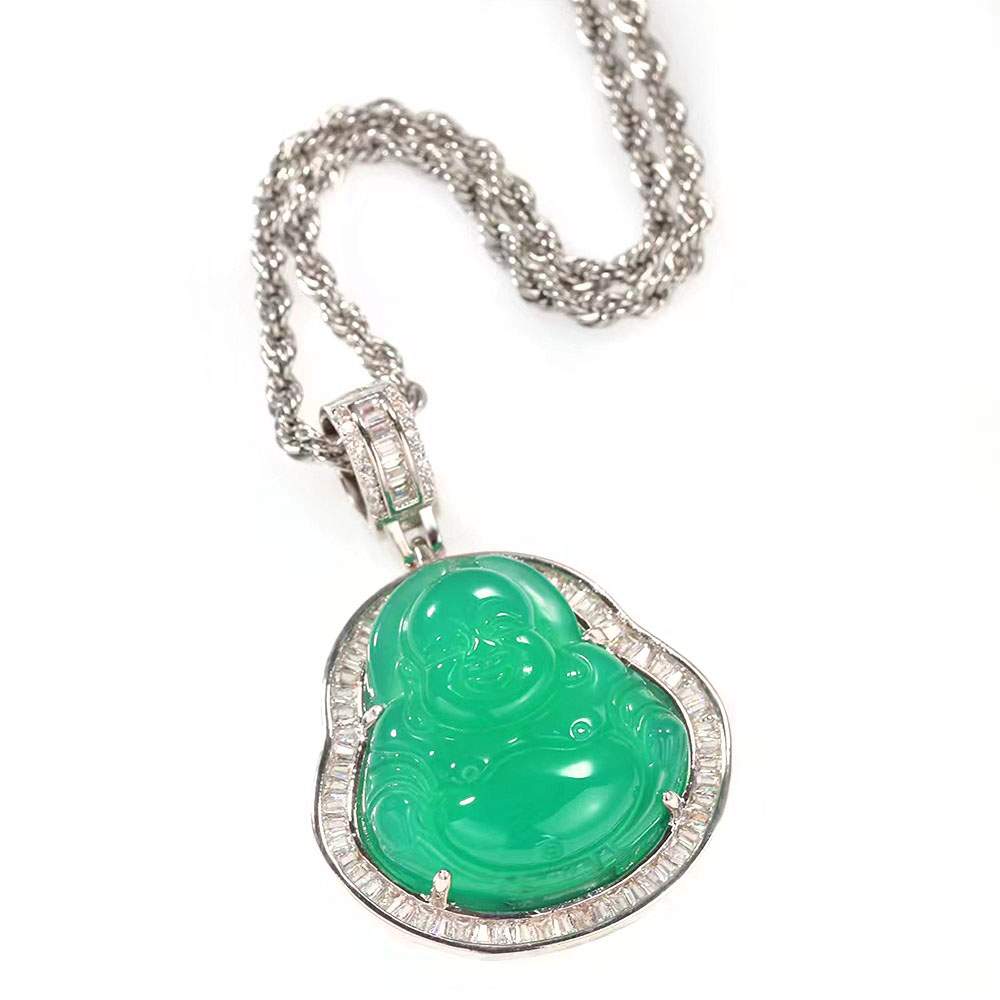 Prime Jade Buddha Necklace