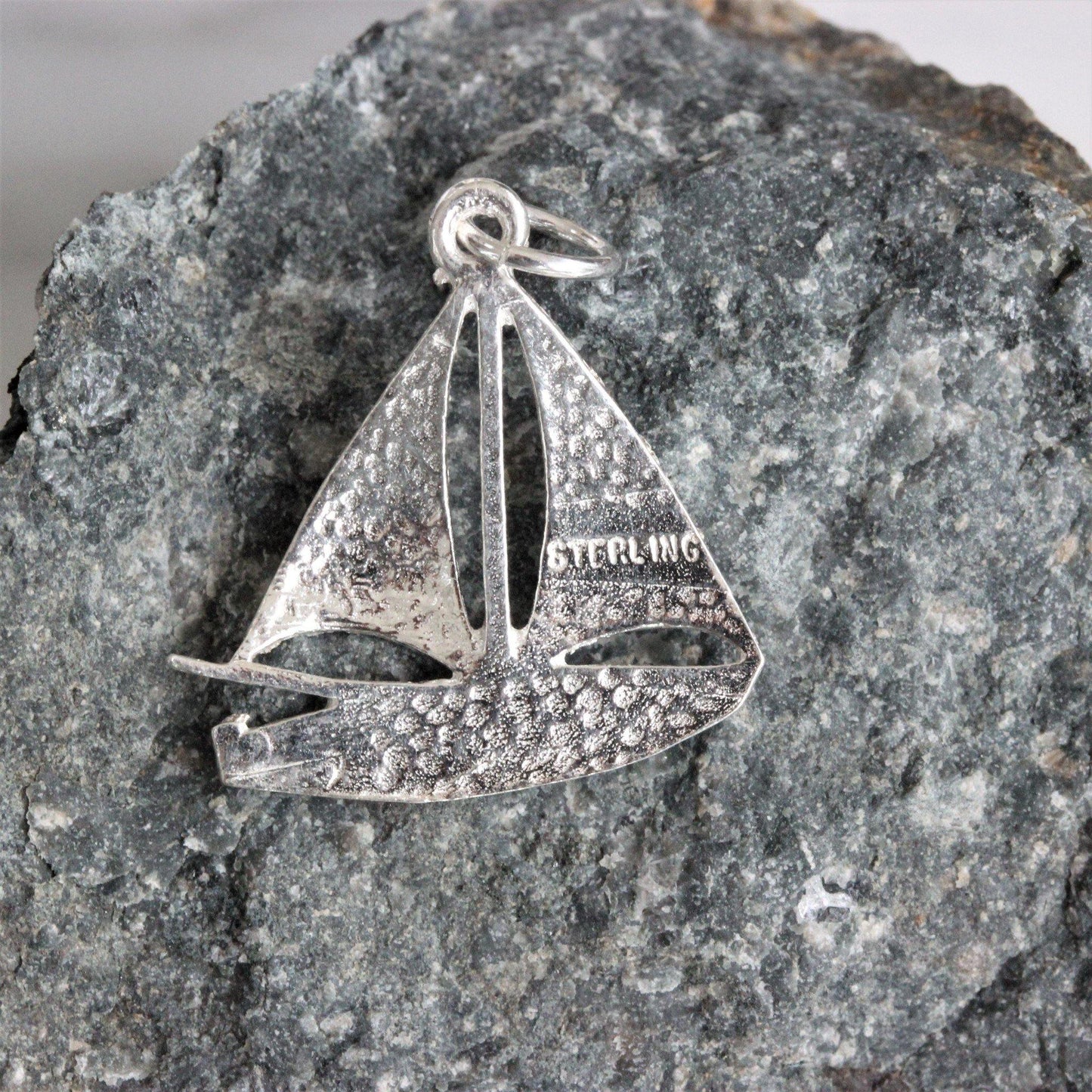 Sterling Silver 925 Sailing Boat Pendant & 45cm Ball Bead Chain Necklace - STERLING SILVER DESIGNS